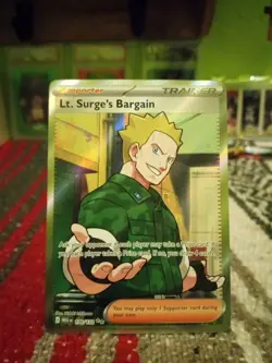Lt. Surge's Bargain Full Art Trainer Mega Evolutions 120/132 Pokemon !!MINT!! - Image 2