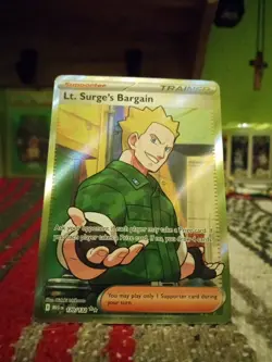 Lt. Surge's Bargain Full Art Trainer Mega Evolutions 120/132 Pokemon !!MINT!! - Image 5