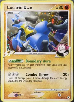 Pokemon TCG • Lucario GL #8 Rising Rivals - Holo • LP - Image 1