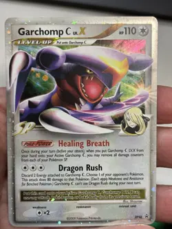 Pokemon TCG Garchomp C LV.X Promo Reverse Holo Diamond and Pearl Promo DP46 LP - Image 1