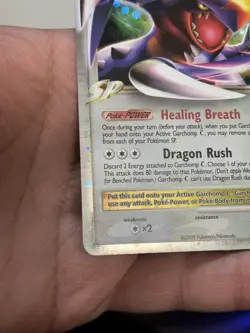 Pokemon TCG Garchomp C LV.X Promo Reverse Holo Diamond and Pearl Promo DP46 LP - Image 3