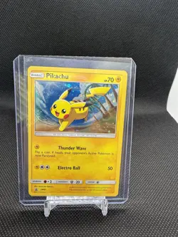 Pokemon TCG Pikachu SM81 Black Star Promo Sun and Moon 2017 English Holo - Image 1