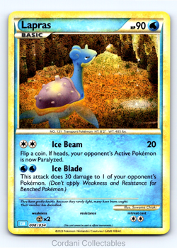 Lapras Holo CLB 008/034 - Pokemon Classic Collecton - Near Mint - Image 1