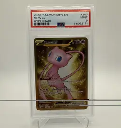 2023 POKEMON SV 151 - MEW EN #205/165 MEW EX HYPER RARE PSA 9 - Image 1
