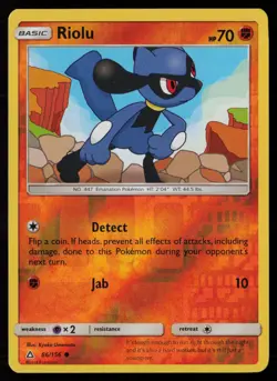 Riolu 66/156 Reverse Holofoil Pokemon TCG SM - Ultra Prism LP - Image 1