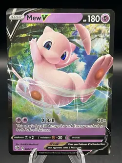 Pokemon Mew V 069/189 Sword & Shield Darkness Ablaze ULTRA RARE - Image 1