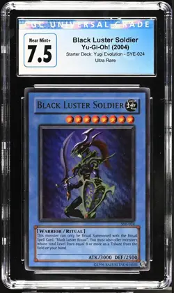 Yu-Gi-Oh! Black Luster Soldier 2004 SYE-024 Ultra Rare CGC 7.5 - Image 3