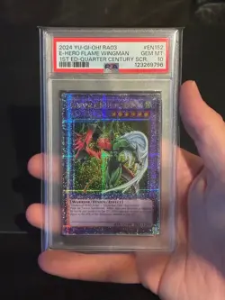 Elemental Hero Flame Wingman QCR RA03 GEM MINT 10 - Image 3