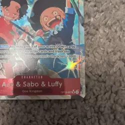 Ace & Sabo & Luffy Alt Art OP13-007 Carrying On His Will One Piece TCG - Image 5