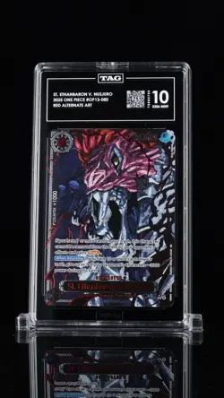 One Piece 2025 OP13-080 Ethanbaron V. Nusjuro Red Alt Art Demon God Pack TAG 10 - Image 1