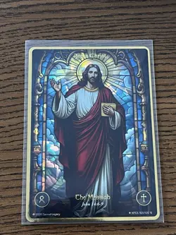 Sacred Legacy: Card TCG 2025 The Messiah - SECRET RARE 103/100 1st Edition - Image 1