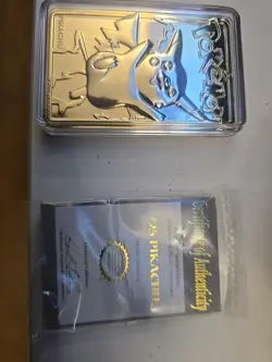 Pokemon Pikachu 23k Gold Plated Trading Card 1999 Nintendo #25 with Certificate - Image 2