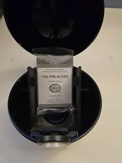 Pokemon Pikachu 23k Gold Plated Trading Card 1999 Nintendo #25 with Certificate - Image 3