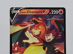 Pokemon Card Lance’s Charizard V SWSH133 Celebrations Black Star Promo - Image 2