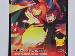 Pokemon Card Lance’s Charizard V SWSH133 Celebrations Black Star Promo - Image 3