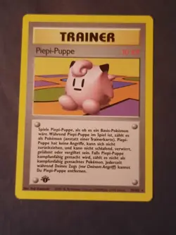 Pokemon Card TCG 1st Edition German Base Set Piepi-Puppe Trainer 70/102 - Image 1