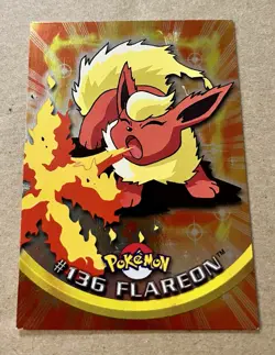Pokemon #136 Flareon Holo Foil Topps 2000 TV Animation Edition Series 3 Card - Image 2