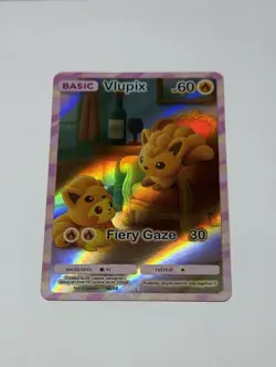 Cosmo Wanderer Yellow Pluto Village Vulpix Vlupix 36/36 Fan Art 1st Edition Card - Image 1