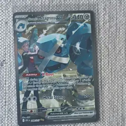 Pokemon Steven's Metagross EX Stage 2 340 HP 200 Attack Metal Card English - Image 1
