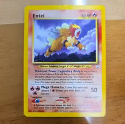 Entei Pokemon TCG Neo Revelation 17/64 Non-Holo Rare Card - Image 1