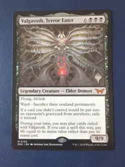 MTG Valgavoth, Terror Eater (120p/198) Duskmourn House of Horror Mint Promo Pack - Image 1