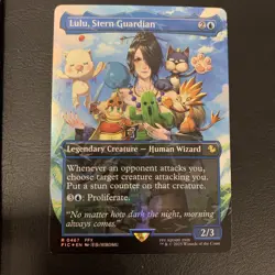 Lulu, Stern Guardian (Borderless) (Chocobo Track Foil) Commander: Final Fantasy - Image 1