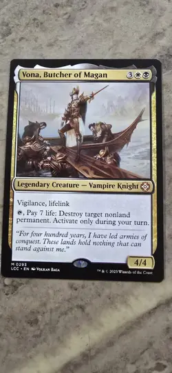 Vona, Butcher of Magan Commander: the Lost Caverns of Ixalan Regular Mythic MTG - Image 1