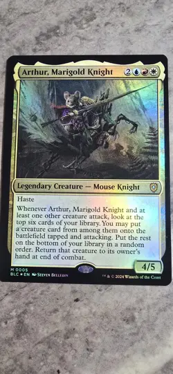 Arthur, Marigold Knight Commander: Bloomburrow Foil Legendary Creature MTG NM - Image 1