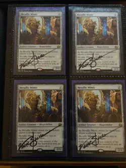 4x SIGNED Metallic Mimic Magic the Gathering - Image 1