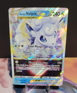 Alolan Vulpix VSTAR 034/195 - Silver Tempest - NM Pokemon TCG - Image 1
