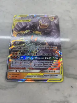 Pokemon Marshadow and Machamp GX #1/3 Unbroken Bonds 82/214 NEAR MINT - Image 2