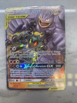 Pokemon Marshadow and Machamp GX #1/3 Unbroken Bonds 82/214 NEAR MINT - Image 3