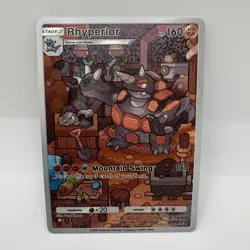 Rhyperior Pokemon TCG Pocket Illustration Rare Immersive Textured Holo Custom - Image 1