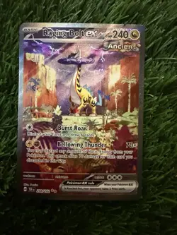 Pokemon Raging Bolt ex SV05 Temporal Forces 208/162 Full Art Holo Rare HP 240 - Image 1