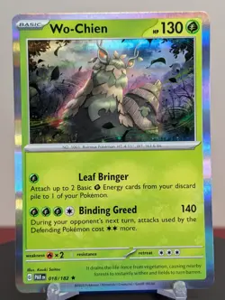 Pokemon Wo-Chien #018/182 English Paradox Rift Holo Rare - Image 1