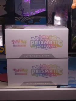 LOT of 2 Pokemon Prismatic Evolutions Elite Trainer Box ETB Factory Sealed - Image 5