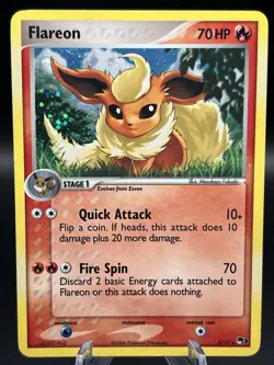 Pokemon TCG Flareon 2/17 Holo Rare POP Series 3 - Image 1