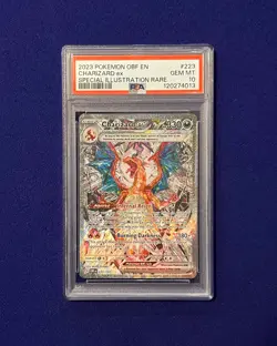 PSA 10 Charizard ex #223 Obsidian Flames 2023 Pokemon GEM MINT - Image 1