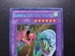Yugioh - Elemental Hero Flame Wingman LCGX-EN045 Secret Rare 1st Edition - Image 2