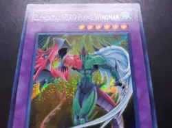 Yugioh - Elemental Hero Flame Wingman LCGX-EN045 Secret Rare 1st Edition - Image 4