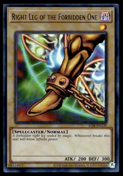 Yu-Gi-Oh TCG #LOB-EN120 Right Leg of the Forbidden One UR NM - Image 1
