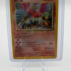 Ho-Oh Neo Revelation 7/64 Holo German Pokemon TCG Card Heavily Played HP - Image 3
