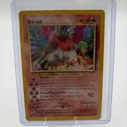 Ho-Oh Neo Revelation 7/64 Holo German Pokemon TCG Card Heavily Played HP - Image 4