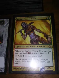 MTG 100 Card RADHA, HEIR To KELD Fire Elves Gruul Commander DECK Rush Signatures - Image 2