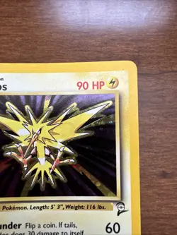 Pokemon TCG Zapdos Holo Rare Unlimited Card 20/130 Base Set 2 - Image 3