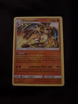 Pokemon TCG Charizard Trading Card Sun & Moon Team Up 14/181 Regular Rare - Image 1