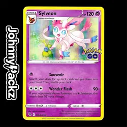 Sylveon 035/078 - 2022 Pokemon GO Stamped Holo Rare - Pokemon Card (NM) - Image 1