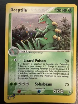 Pokemon TCG Sceptile EX Holo Rare Card Ruby and Sapphire 11/109 NM+ - Image 1