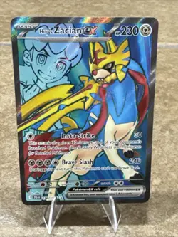Hops Zacian ex 176/150 Journey Together (JTG) NM Full Art Pokemon Card NM - Image 2