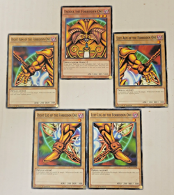 Yu-Gi-Oh Exodia the Forbidden One 5 card 1st edition set Played LDK2 Common - Image 1